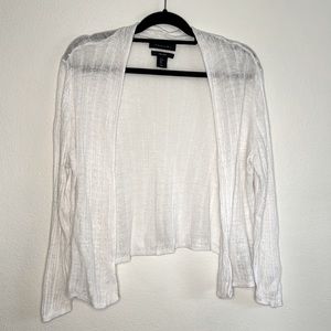 Tahari 100% Linen Cardigan | Large